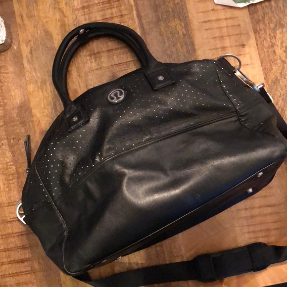 leather lululemon bag